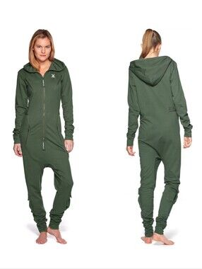One Piece OnePiece Unisex Dungarees Jumpsuit Jungle Green Size Medium